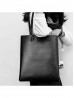 Solid Colour Glossy PU Tote Bag 